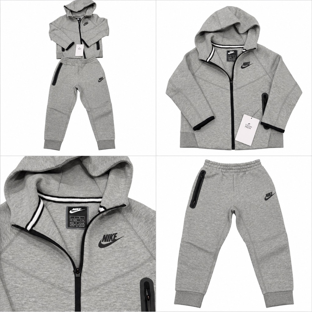 Nike Kids Grey Hooded Zip Jacket & Joggers Set size 6